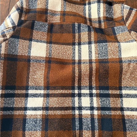 Levi's Men's Checkered Shirt Jacket - Brown and Cream - Picture 5 of 5